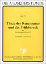 T&auml;nze der Renaissance und des Fr&uuml;hbarock