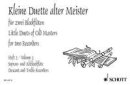 Kleine Duette alter Meister Band 2 Druckversion
