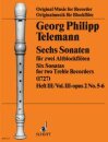 Sechs Sonaten op. 2 Vol. 2 Druckversion