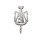 Anhänger Glockenspiel-Lyra (Silber 925)