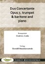 Duo Concertante Opus 7, trumpet & baritone and piano