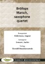 Br&ouml;llops Marsch, saxophone quartet