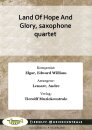 Land Of Hope And Glory, saxophone quartet