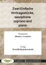 Zwei Einfache Vortragsst&uuml;cke, saxophone soprano and...