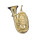 Anhänger Tuba 4 Ventile (Silber vergoldet)