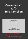 Concertino Nr. 25 f&uuml;r Tenorsaxophon