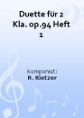 Duette f&uuml;r 2 Kla. op.94 Heft 1