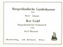 Rot-Gold / Burgenl&auml;ndische Landeshymne