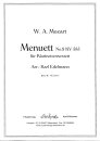 Menuett No.9, KV 585  für Klarinettensextett