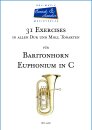 31 Exercises f&uuml;r Baritonhorn in C