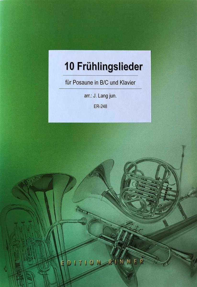 10 Fruhlingslieder Posaune Und Klavier Orgel Noten Kaufen Im Blasmusik Shop