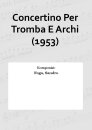 Concertino Per Tromba E Archi (1953)