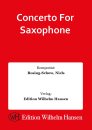 Concerto For Saxophone