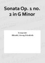 Sonata Op. 1 no. 2 in G Minor