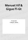 Menuet Vif &amp; Gigue Fl-Gt