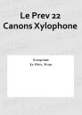 Le Prev 22 Canons Xylophone