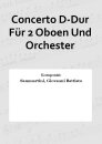 Concerto D-Dur Für 2 Oboen Und Orchester