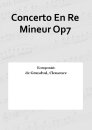 Concerto En Re Mineur Op7