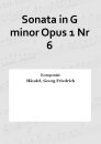 Sonata in G minor Opus 1 Nr 6
