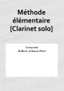 Méthode élémentaire [Clarinet solo]