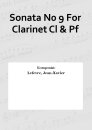 Sonata N0 9 For Clarinet Cl & Pf