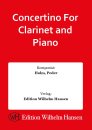 Concertino For Clarinet and Piano