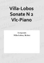 Villa-Lobos Sonate N 2 Vlc-Piano