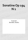 Sonatine Op 194 N 1
