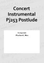 Concert Instrumental Pj253 Postlude