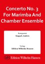 Concerto No. 3 For Marimba And Chamber Ensemble