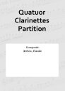 Quatuor Clarinettes Partition