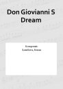 Don Giovianni S Dream