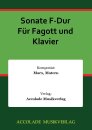 Sonate F-Dur Für Fagott und Klavier