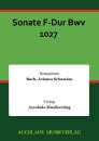 Sonate F-Dur Bwv 1027