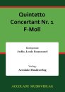 Quintetto Concertant Nr. 1 F-Moll