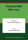 Partita G-Moll Bwv 1013