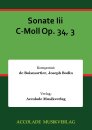 Sonate Iii C-Moll Op. 34, 3