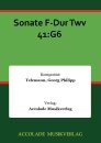 Sonate F-Dur Twv 41:G6