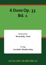 6 Duos Op. 33 Bd. 1