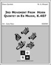 3Rd Movement From Horn Quintet In Eb Major, K.407