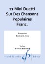 21 Mini Duetti Sur Des Chansons Populaires Franc.