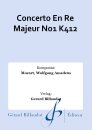 Concerto En Re Majeur No1 K412