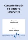 Concerto No1 En Fa Majeur 4 Clarinettes