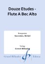 Douze Etudes - Flute A Bec Alto