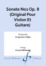 Sonate No2 Op. 8 (Original Pour Violon Et Guitare)