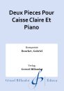 Deux Pieces Pour Caisse Claire Et Piano