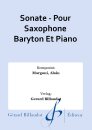 Sonate - Pour Saxophone Baryton Et Piano