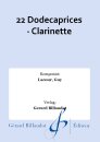 22 Dodecaprices - Clarinette