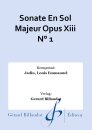 Sonate En Sol Majeur Opus Xiii N° 1