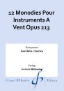 12 Monodies Pour Instruments A Vent Opus 213